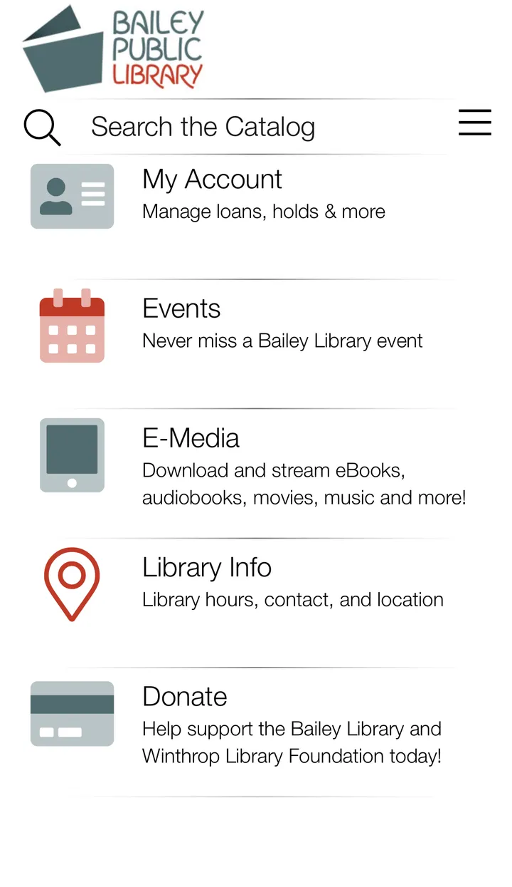 Bailey Public Library | Indus Appstore | Screenshot