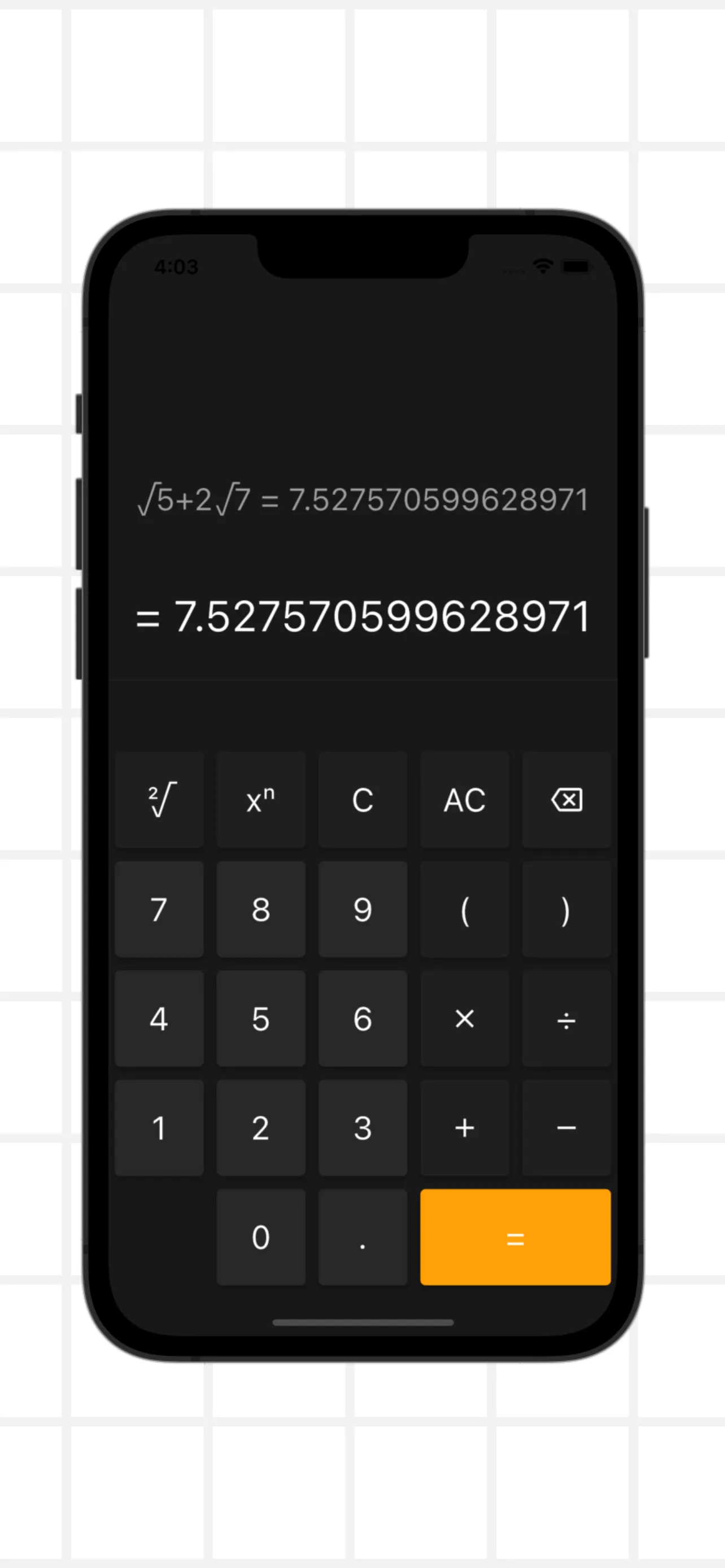 Simple square root calculator | Indus Appstore | Screenshot