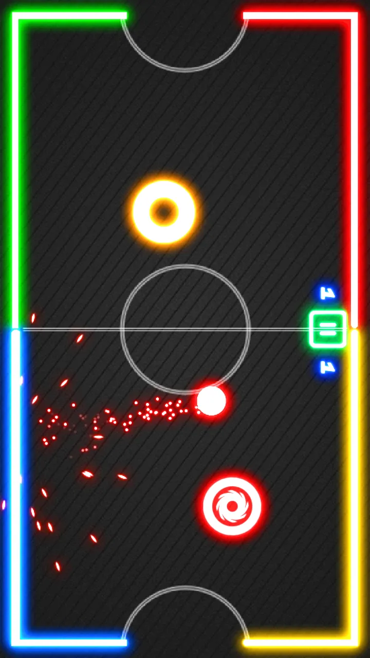 Air Hockey Glow: 2 Players | Indus Appstore | Screenshot