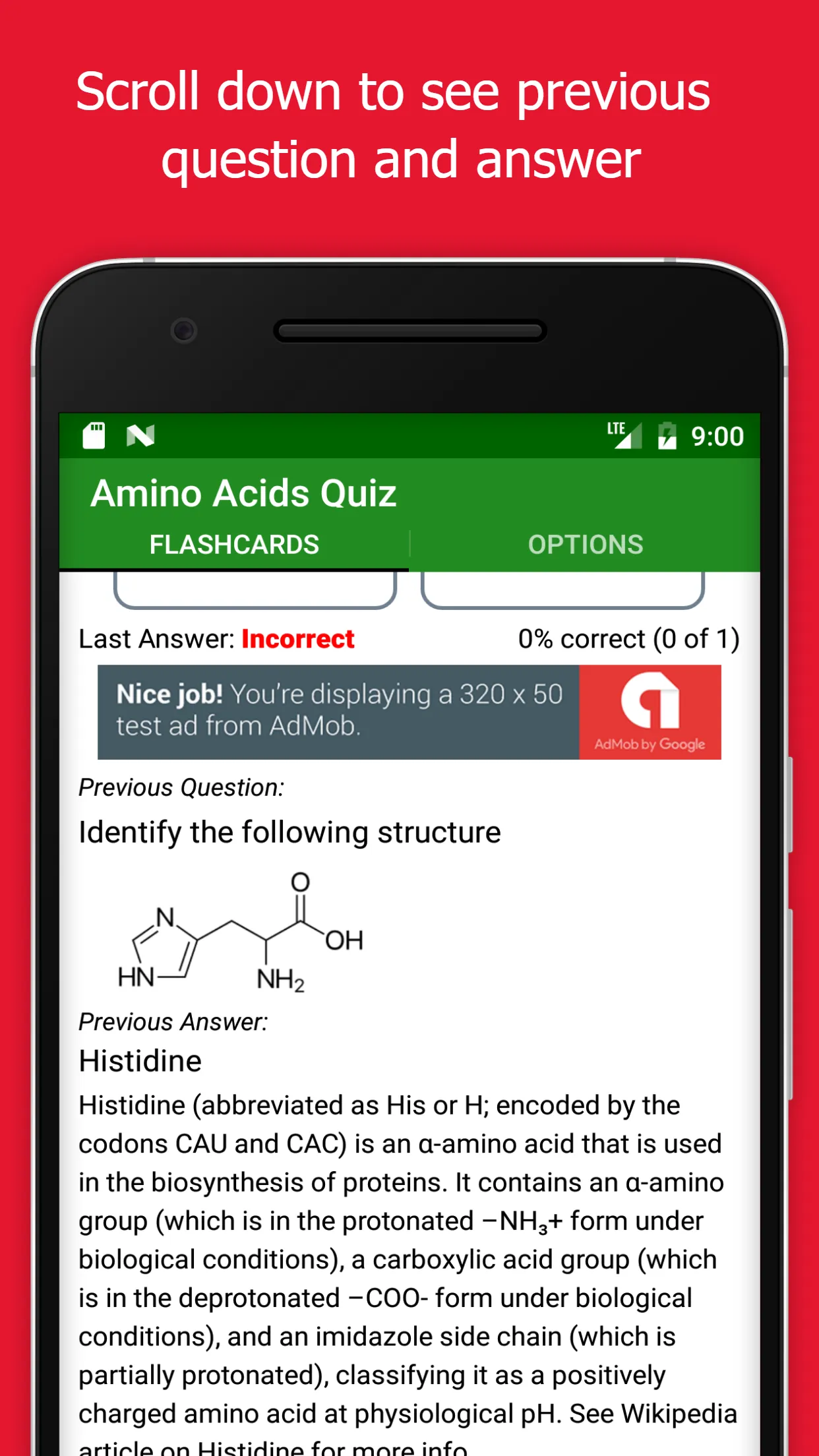 Amino Acids Quiz | Indus Appstore | Screenshot