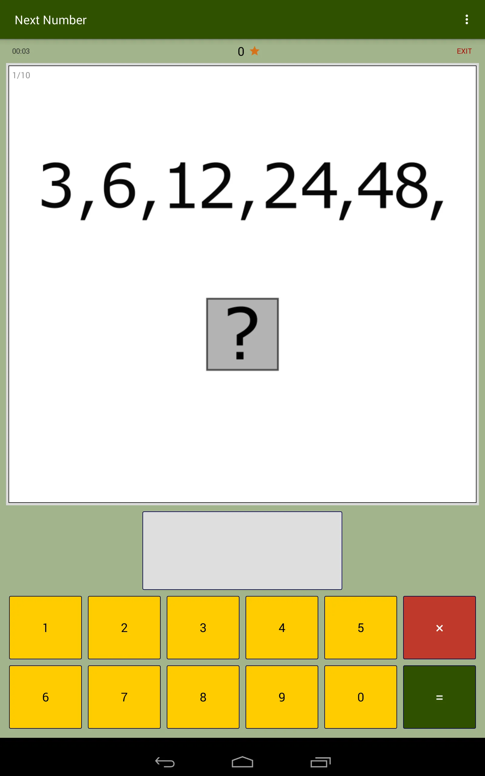 Next Number - Logic Brain Game | Indus Appstore | Screenshot