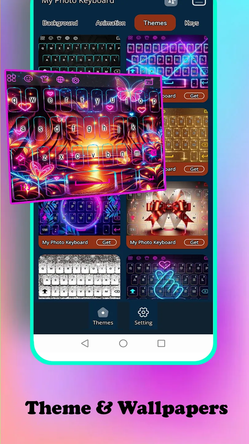 Sunset Beach Palm keyboard | Indus Appstore | Screenshot