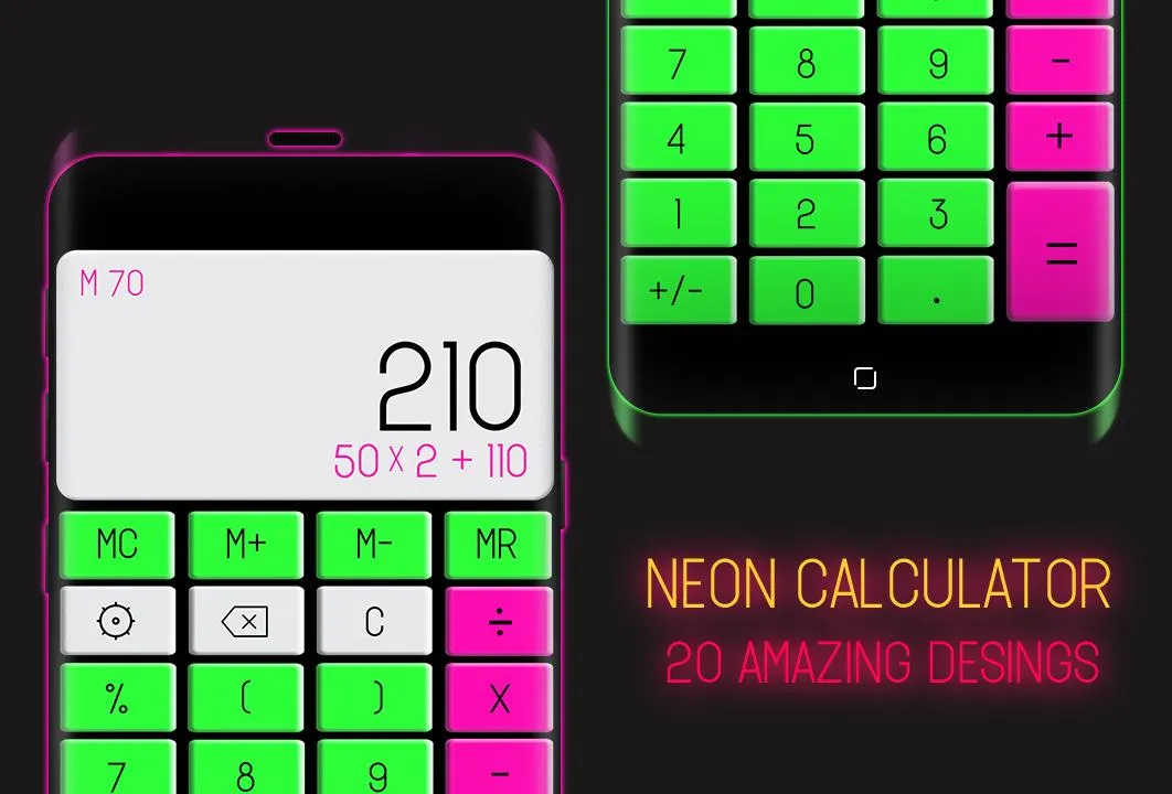 Neon Calculator | Indus Appstore | Screenshot