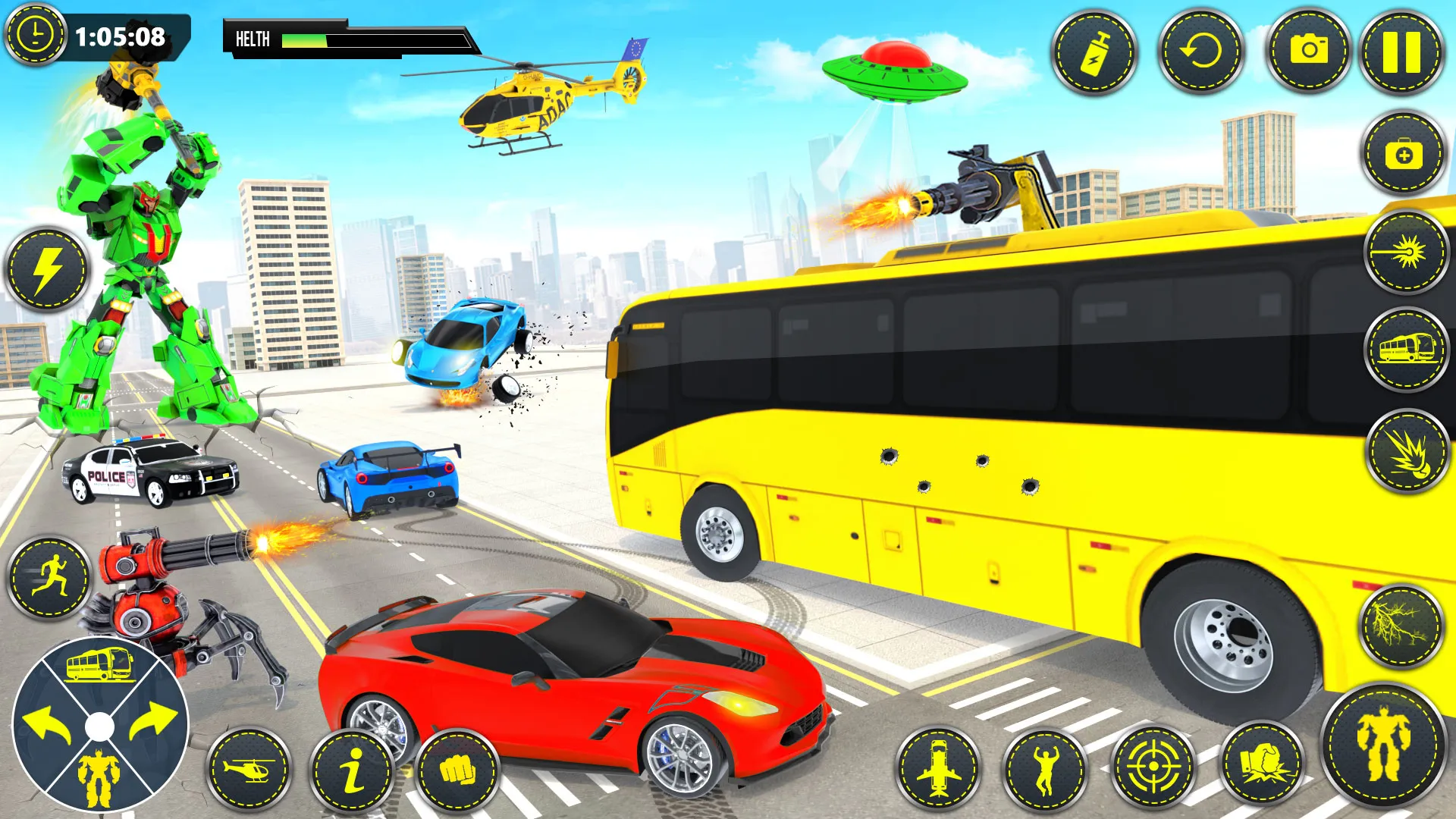 School Bus Robot Car Game | Indus Appstore | Screenshot