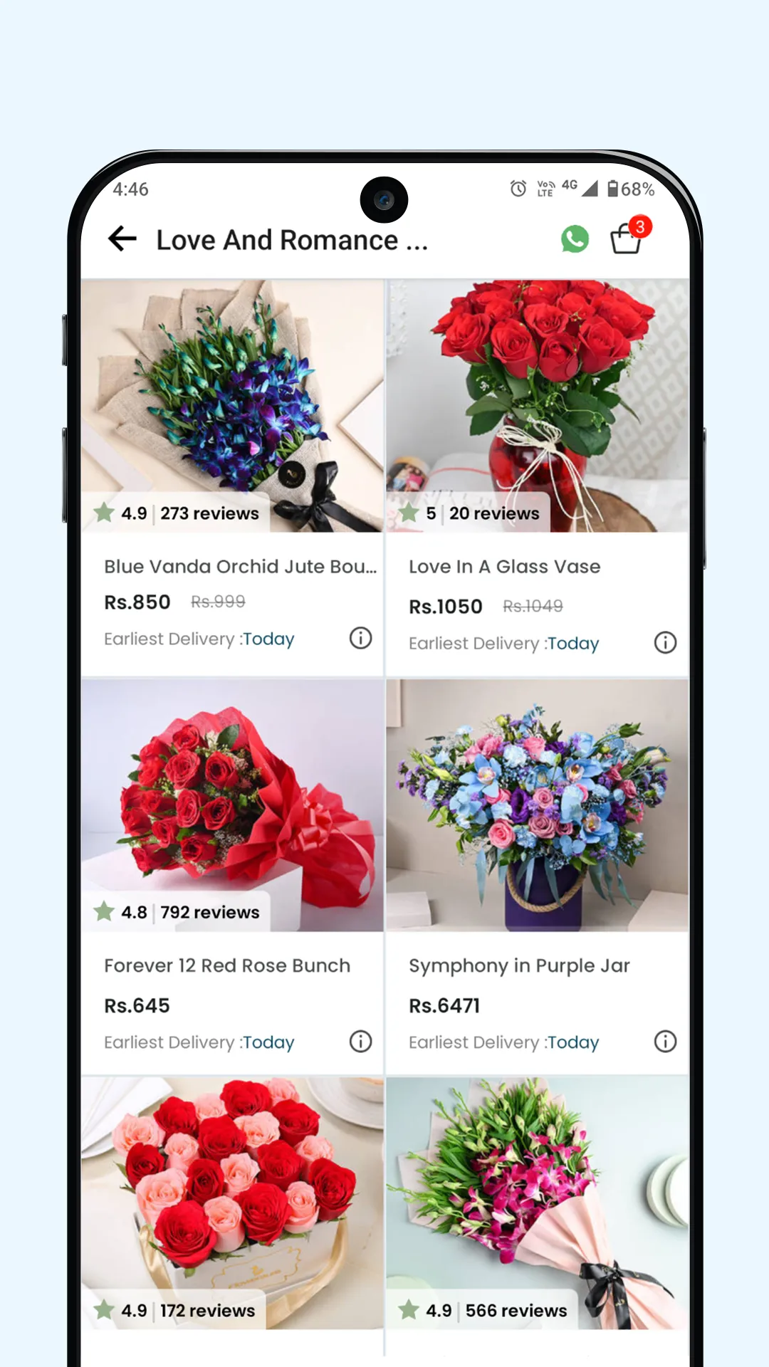 FlowerAura: Flowers Cake Gifts | Indus Appstore | Screenshot