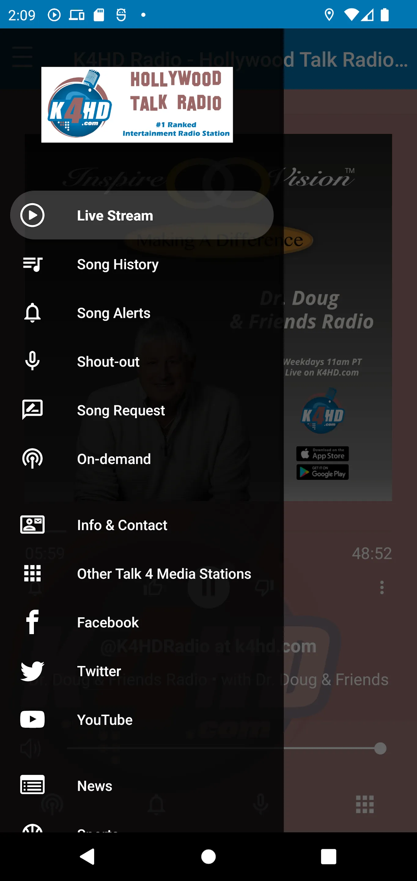 K4HD Radio | Indus Appstore | Screenshot