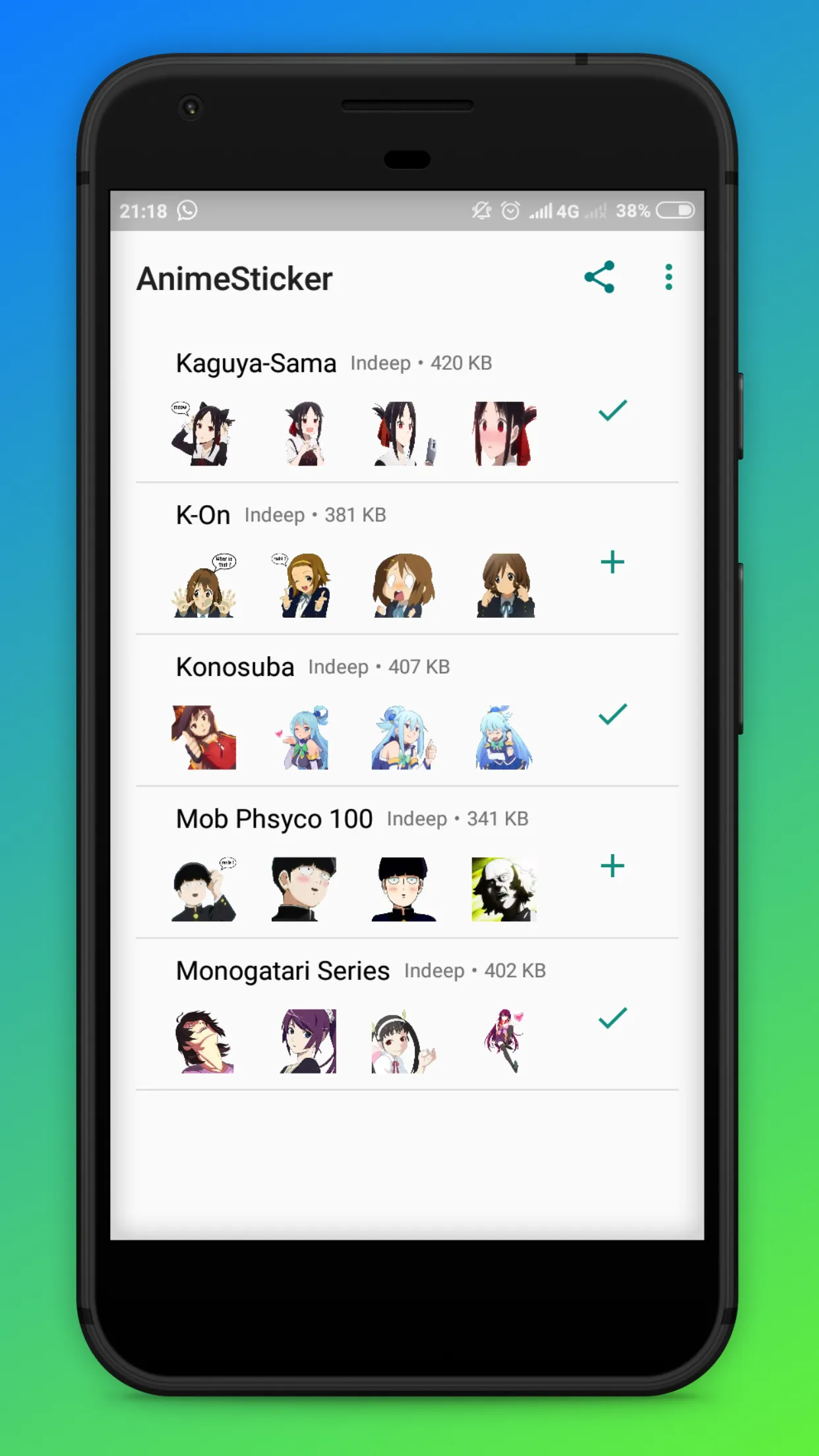 Cute Anime  wastickers | Indus Appstore | Screenshot