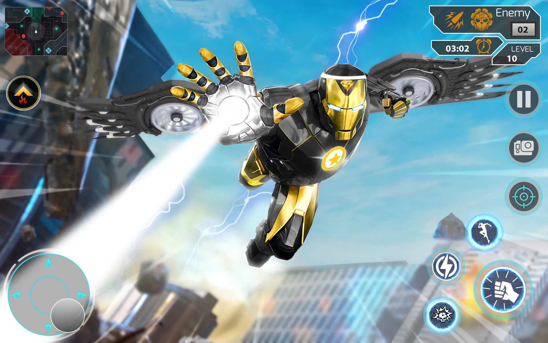 Iron Hero Superhero Robot Game | Indus Appstore | Screenshot