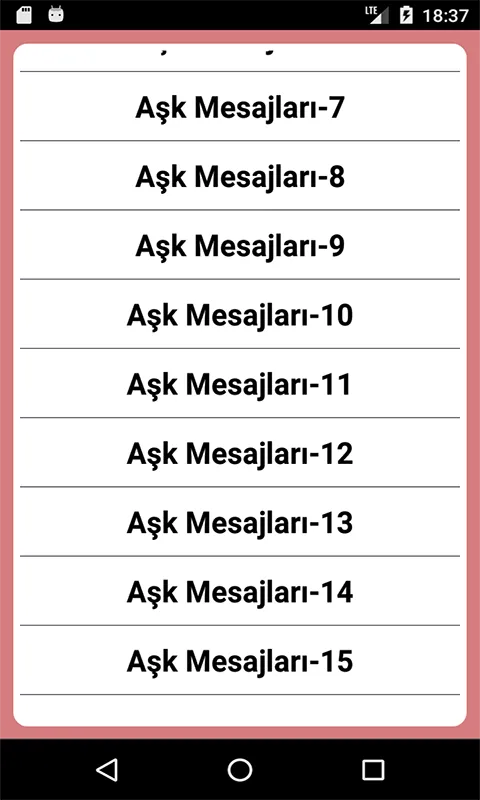 Aşk Mesajları 2 | Indus Appstore | Screenshot