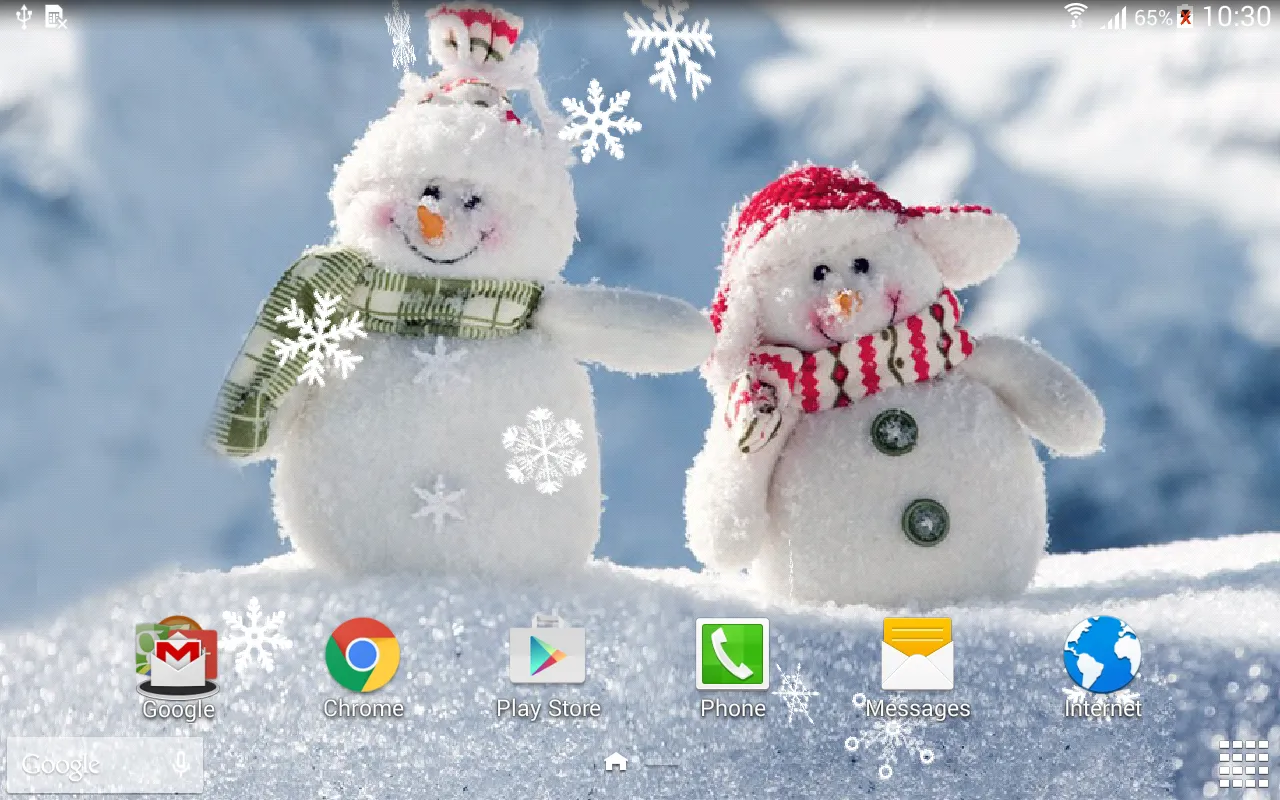 Snowman Live Wallpaper | Indus Appstore | Screenshot