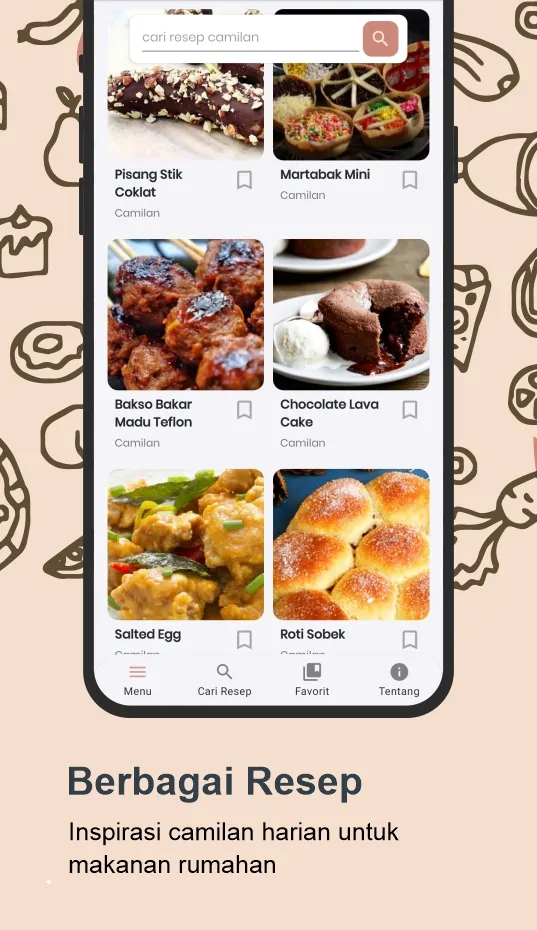 resep camilan offline | Indus Appstore | Screenshot