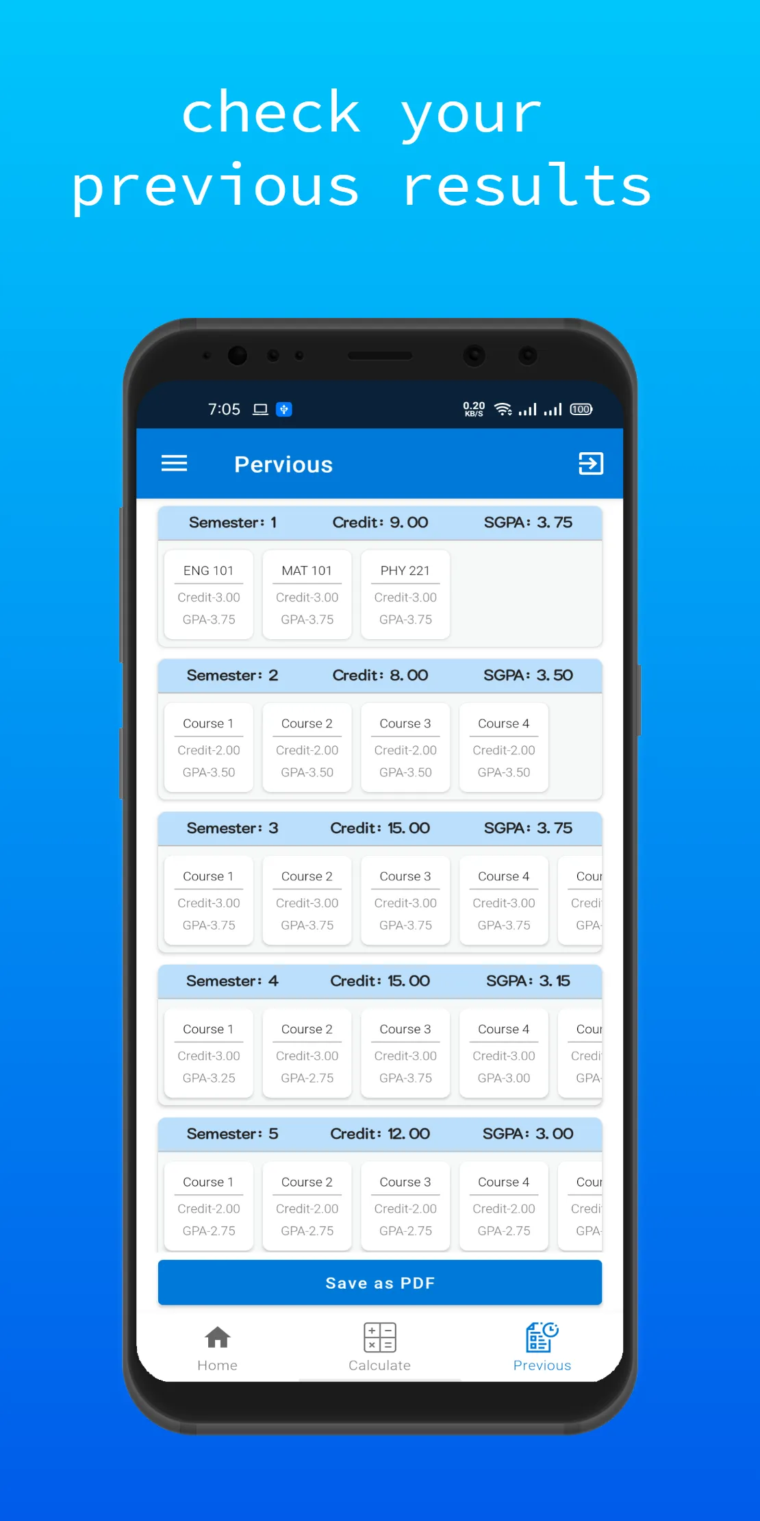 CGPA Calculator-CGPA Assistant | Indus Appstore | Screenshot