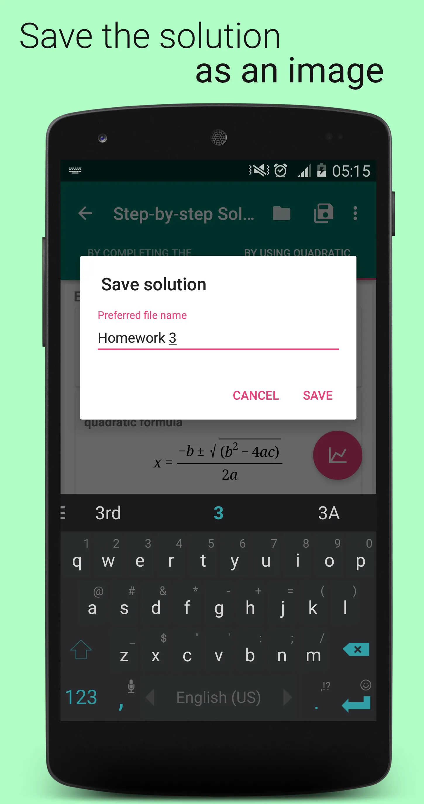 Quadratic Equation Solver | Indus Appstore | Screenshot