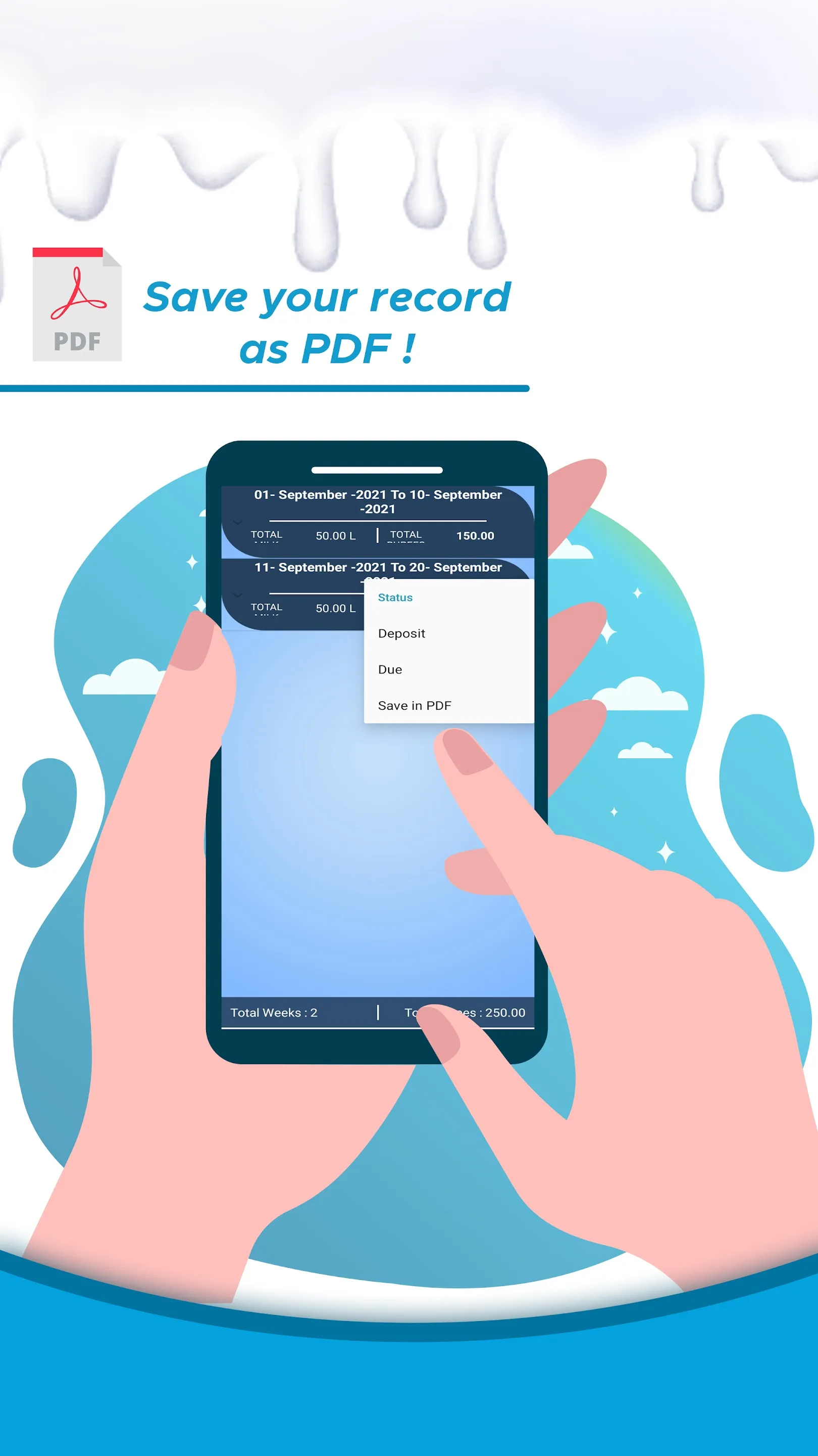 Dudh Dairy Hisab Dayri | Indus Appstore | Screenshot