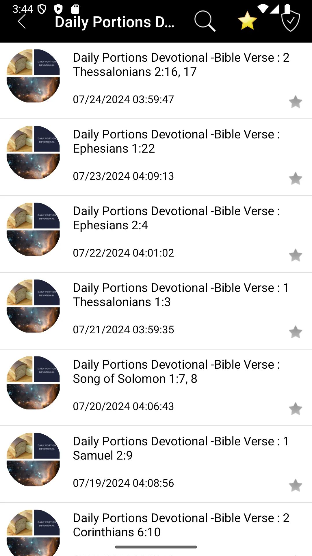 Daily Portions Devotional | Indus Appstore | Screenshot