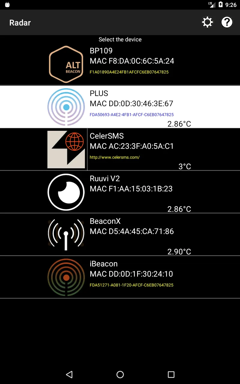 Radar Lite: track BLE beacons | Indus Appstore | Screenshot