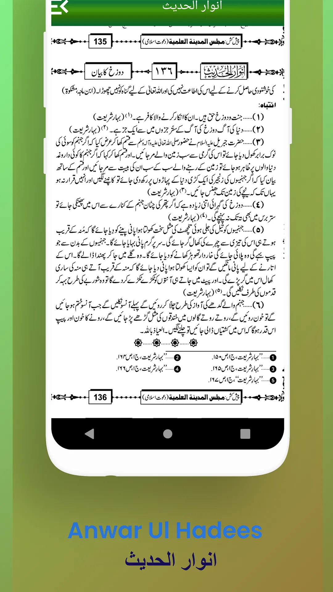 Anwar Ul Hadees  انوار الحدیث | Indus Appstore | Screenshot