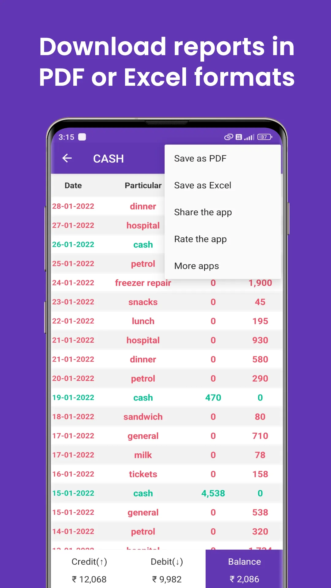 Account Manager - Ledger Book | Indus Appstore | Screenshot