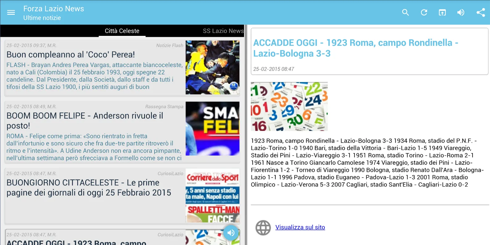 Forza Lazio News | Indus Appstore | Screenshot