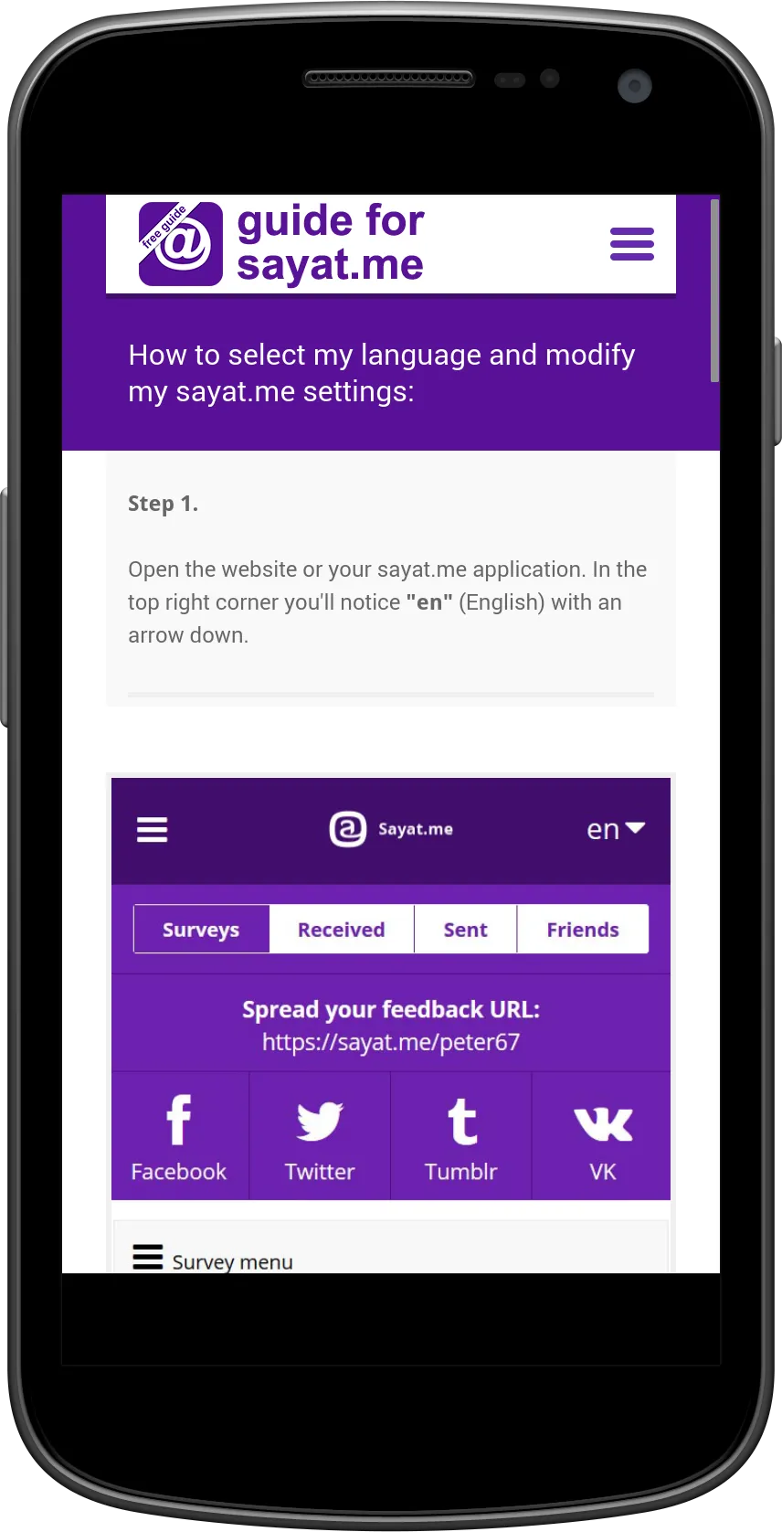 Guide for Sayat.Me | Indus Appstore | Screenshot