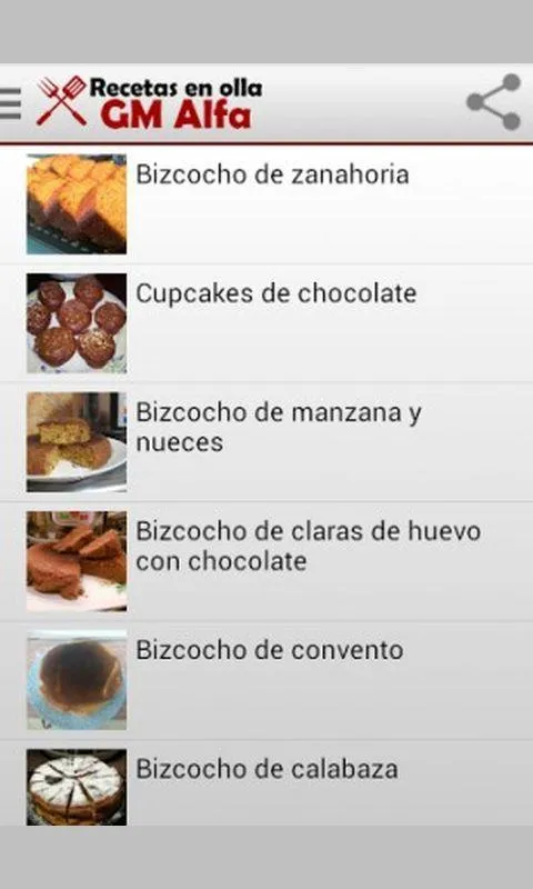 Recetas para la olla GM Alfa | Indus Appstore | Screenshot