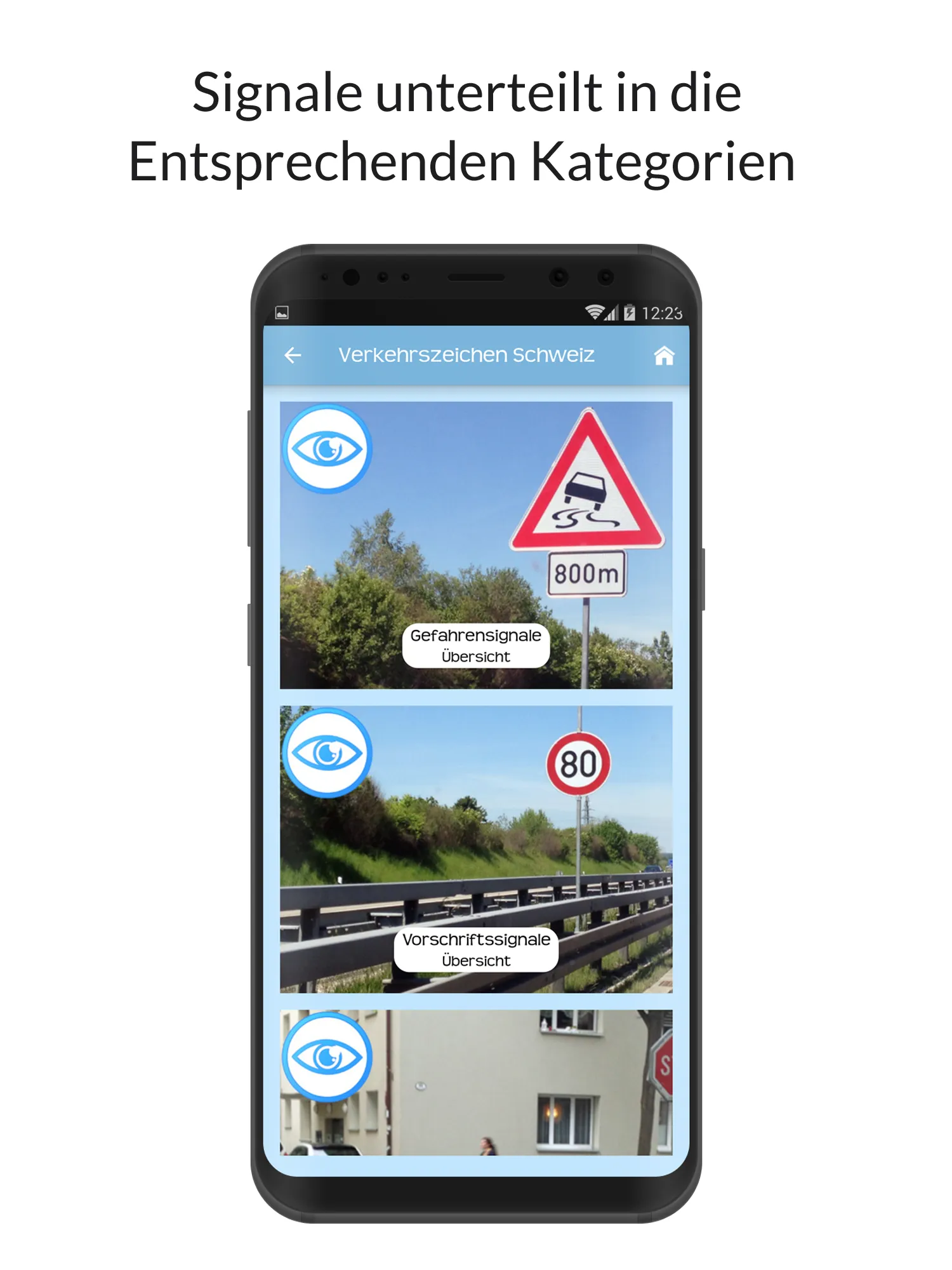 Verkehrszeichen Schweiz | Indus Appstore | Screenshot