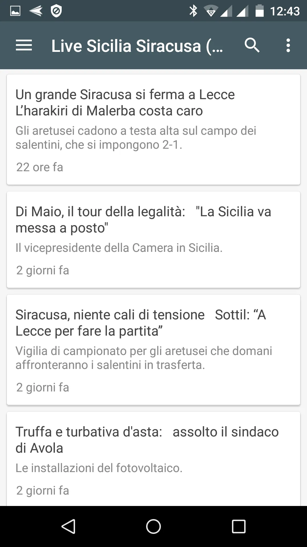 Siracusa notizie locali | Indus Appstore | Screenshot