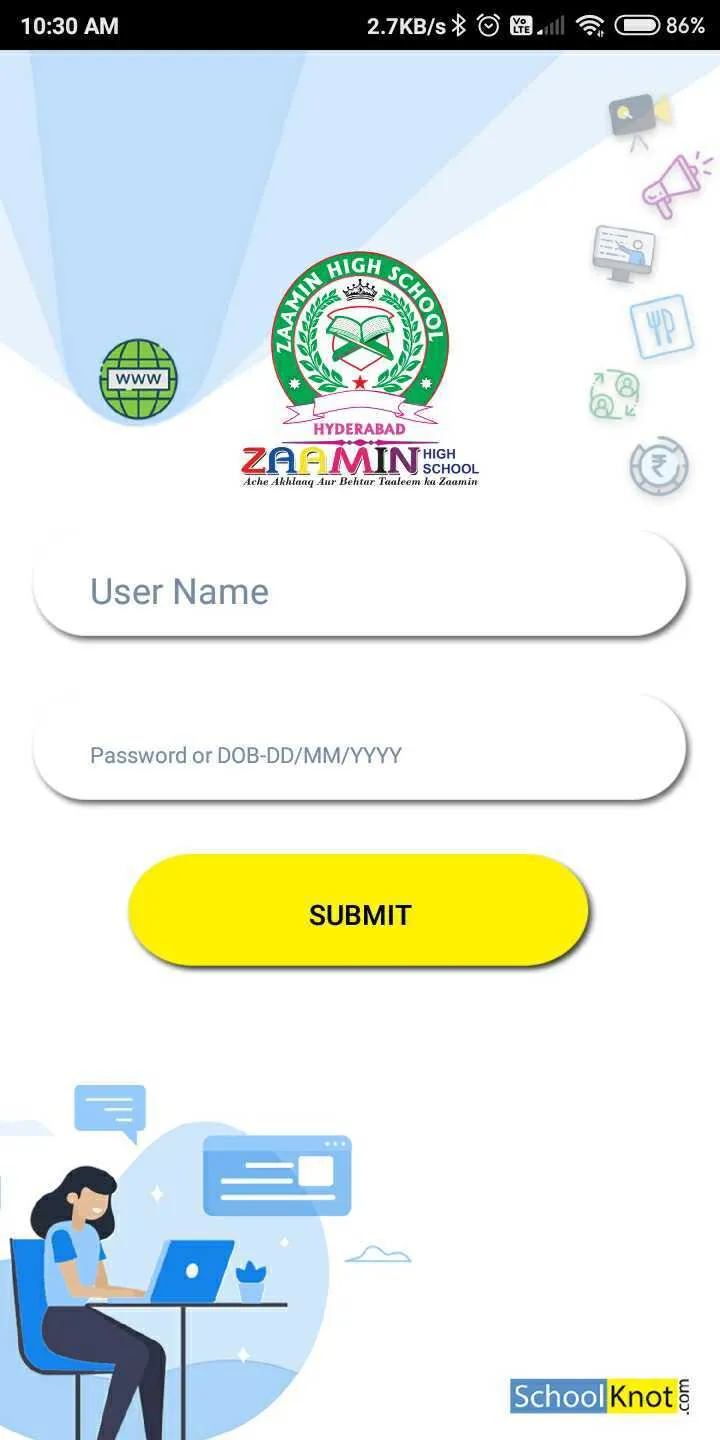 Zaamin High School Parent App | Indus Appstore | Screenshot