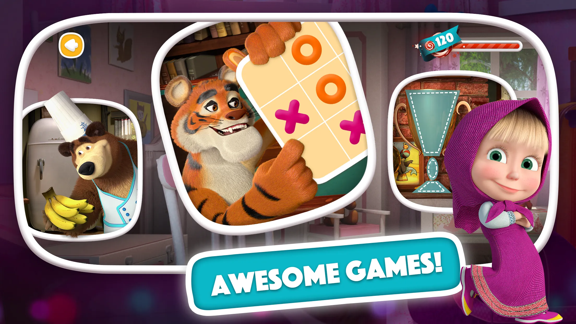 Masha and the Bear AI for Kids | Indus Appstore | Screenshot