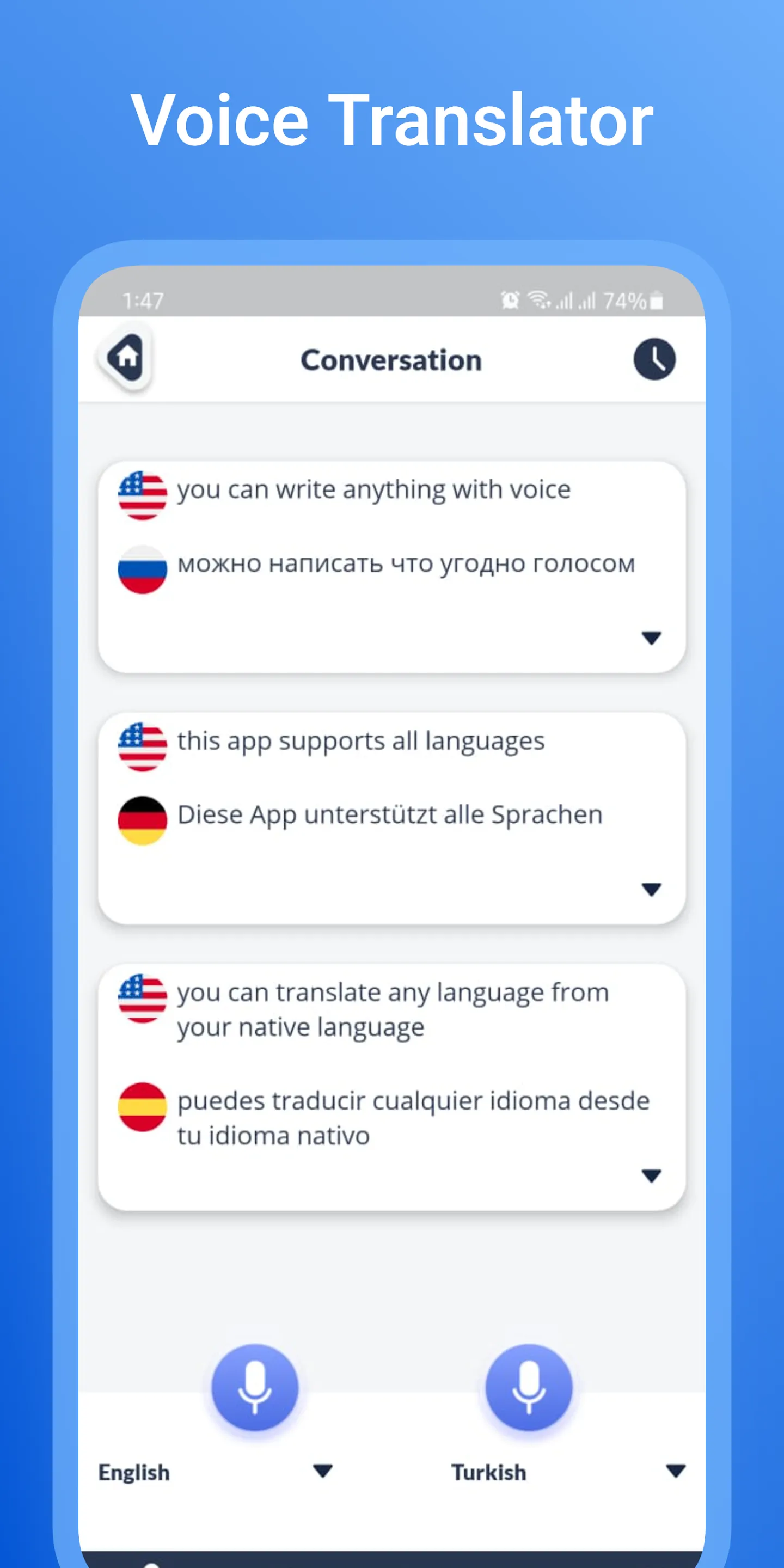 Voice Translator All Languages | Indus Appstore | Screenshot