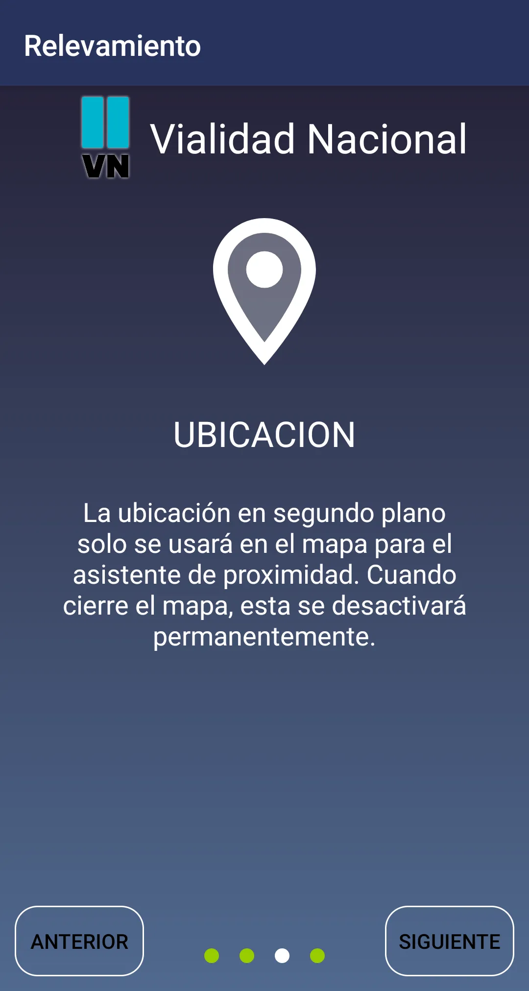 Relevamiento Vial | Indus Appstore | Screenshot