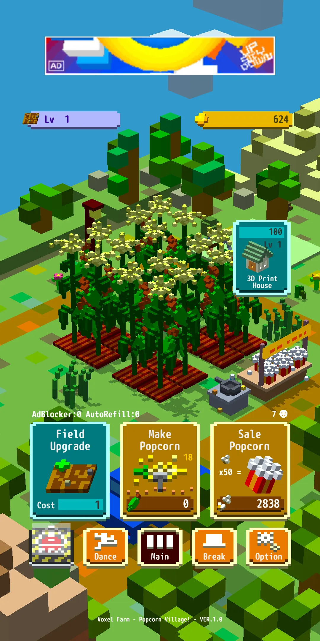 Voxel Farm - Popcorn Village - | Indus Appstore | Screenshot