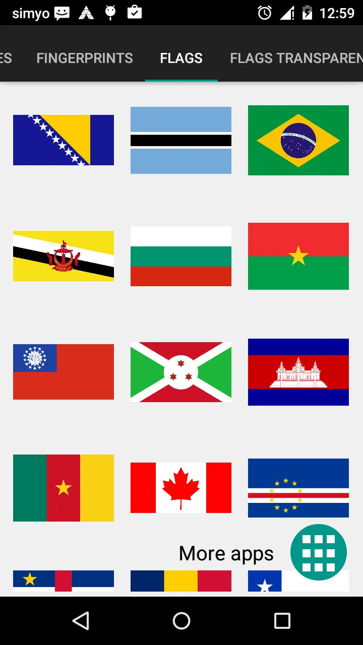 Flags stickers for pictures | Indus Appstore | Screenshot