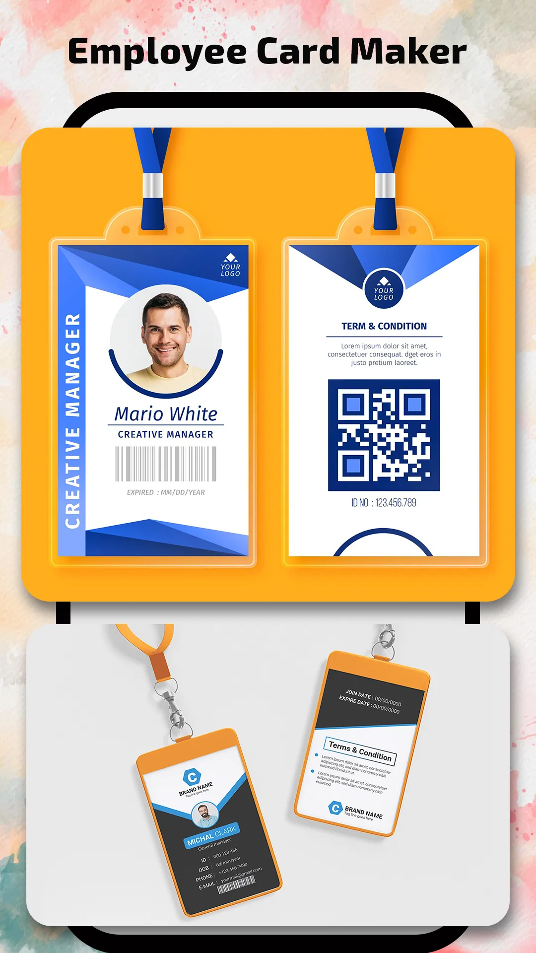 Employee Card Maker | Indus Appstore | Screenshot