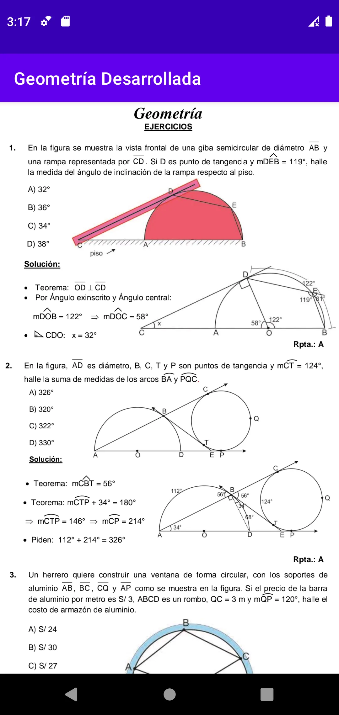 Geometría Desarrollada | Indus Appstore | Screenshot