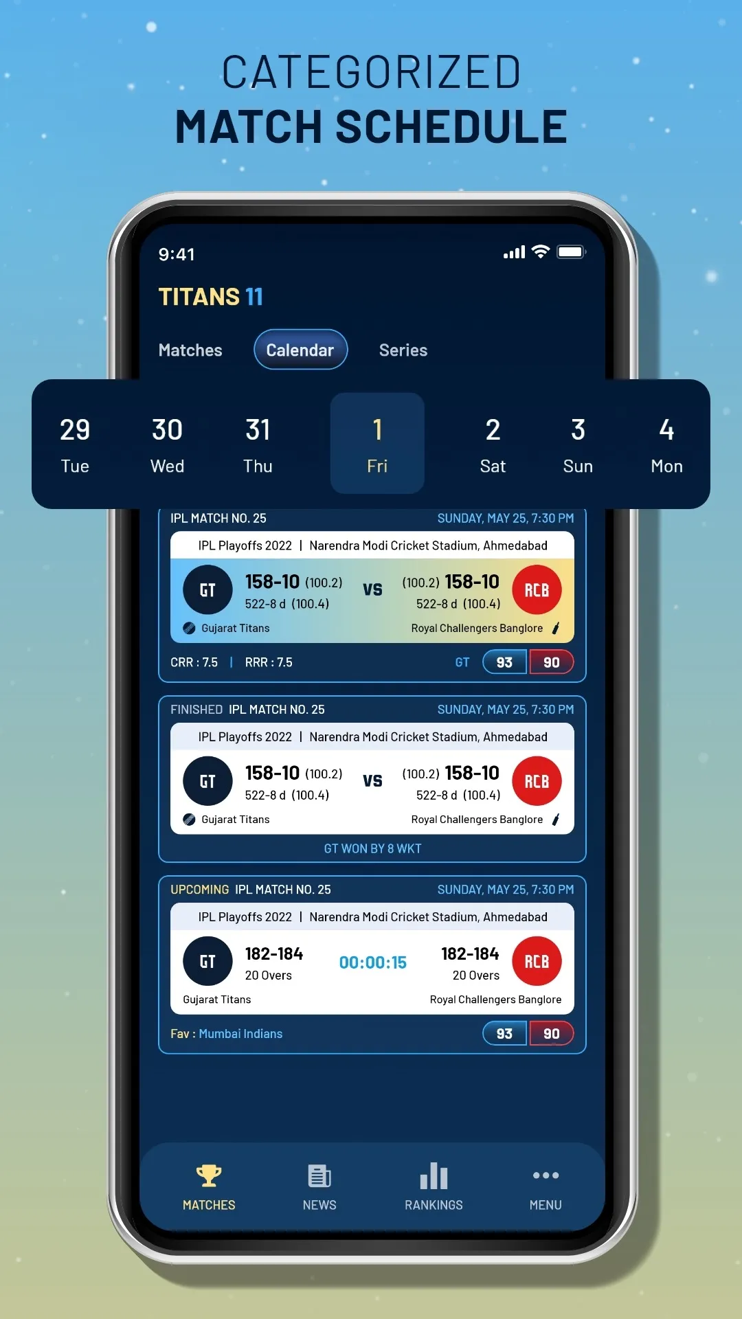 Titans11 Cricket Live Line | Indus Appstore | Screenshot