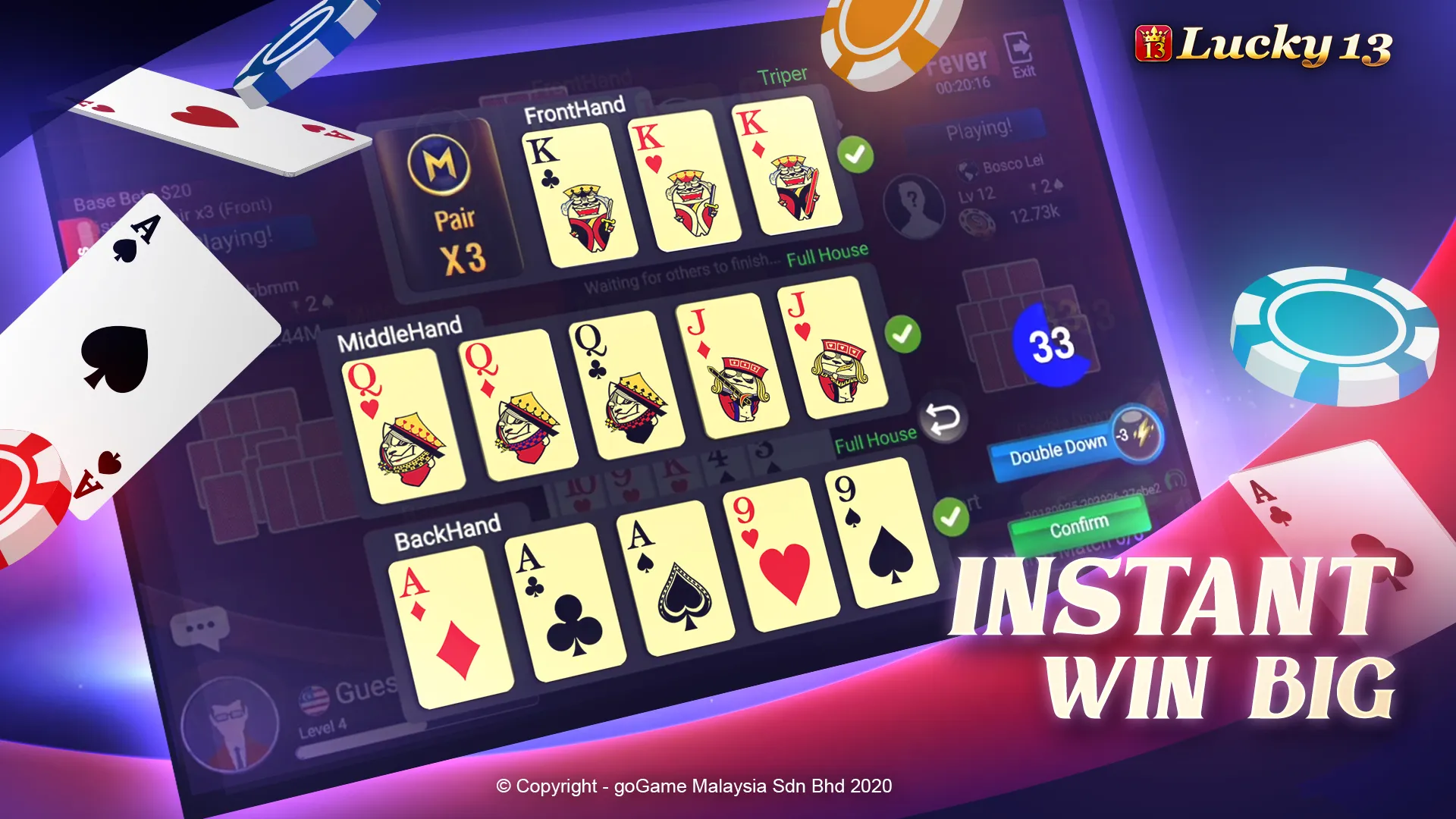 Lucky 13: 13 Poker Puzzle | Indus Appstore | Screenshot