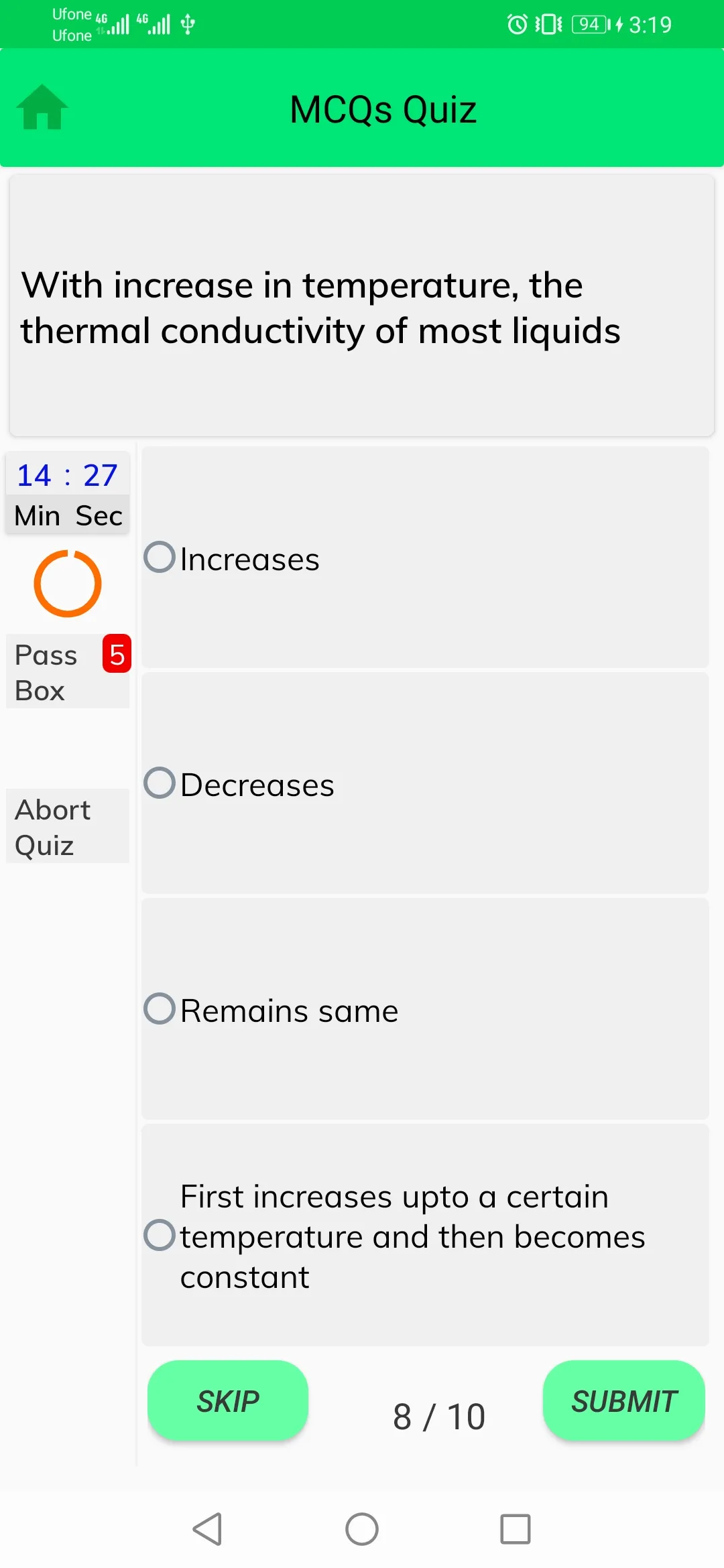 Chemical Engineering MCQs | Indus Appstore | Screenshot