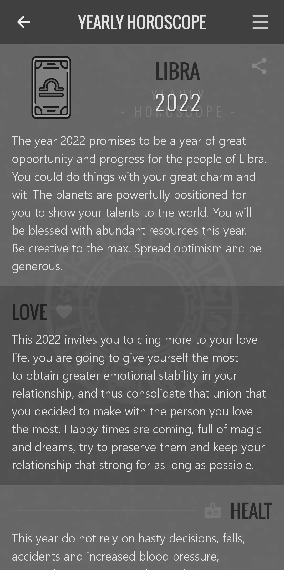 Daily Horoscope | Indus Appstore | Screenshot