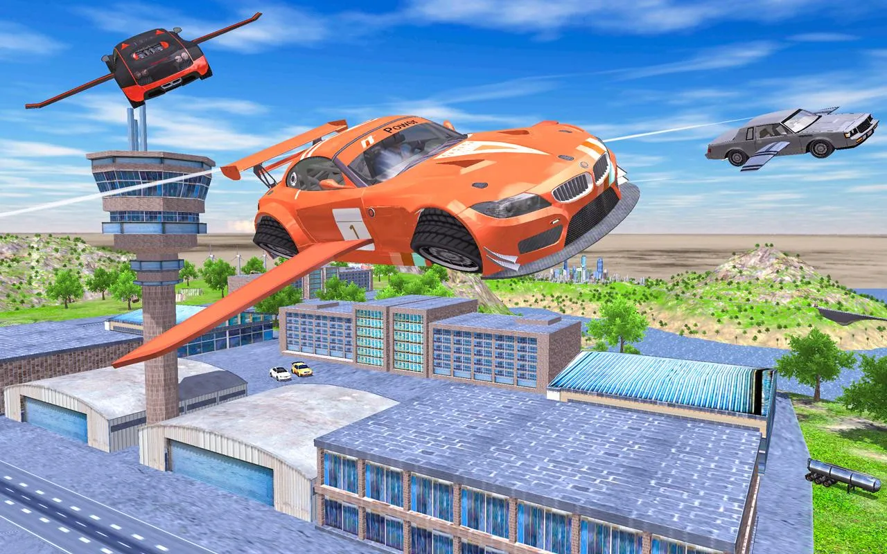 Flying Car Extreme Simulator | Indus Appstore | Screenshot