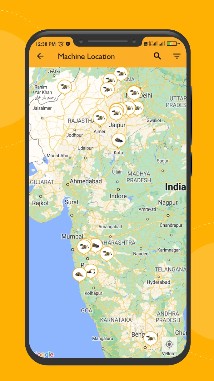 JCB Livelink Mobile App India | Indus Appstore | Screenshot
