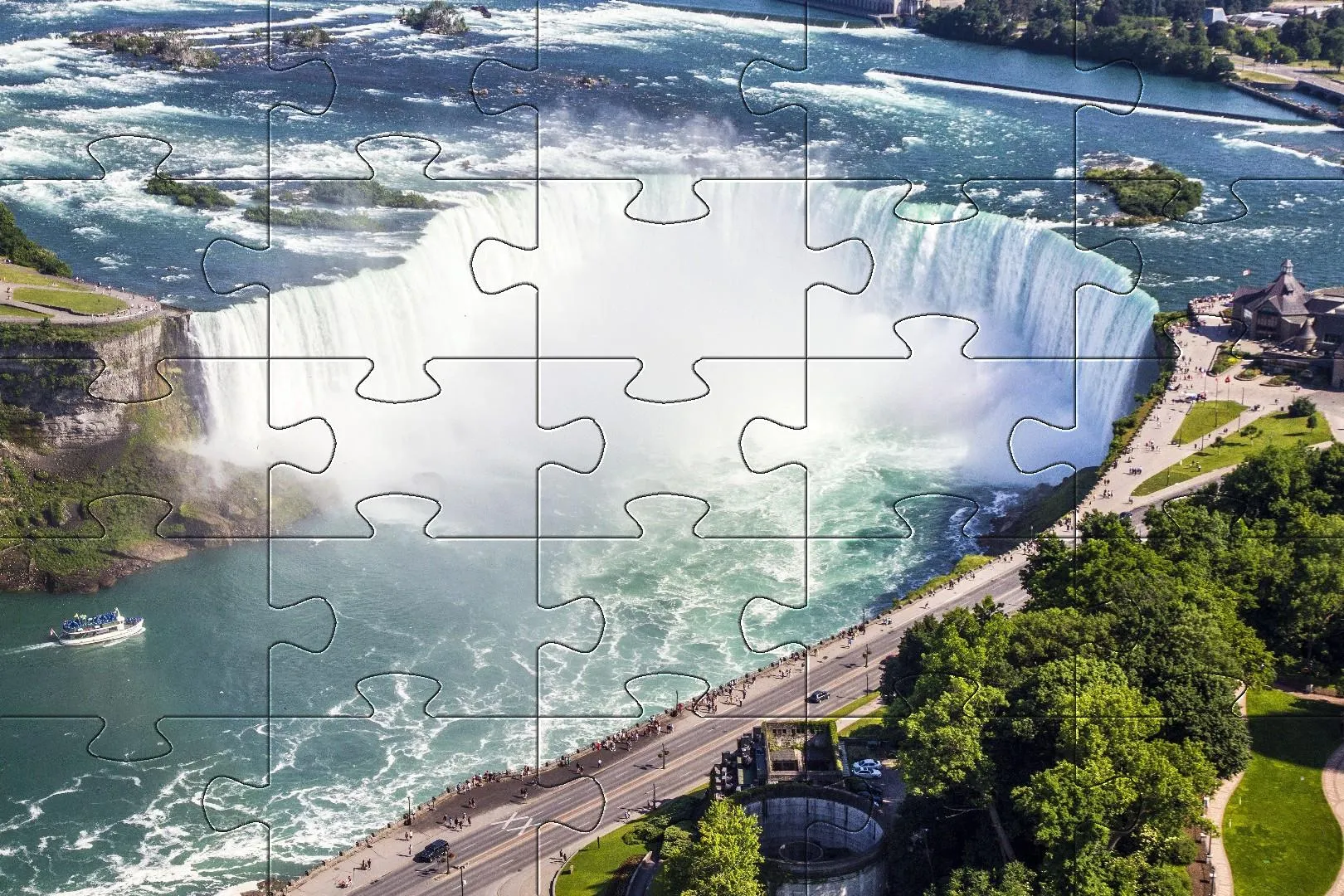 Waterfall jigsaw puzzles games | Indus Appstore | Screenshot