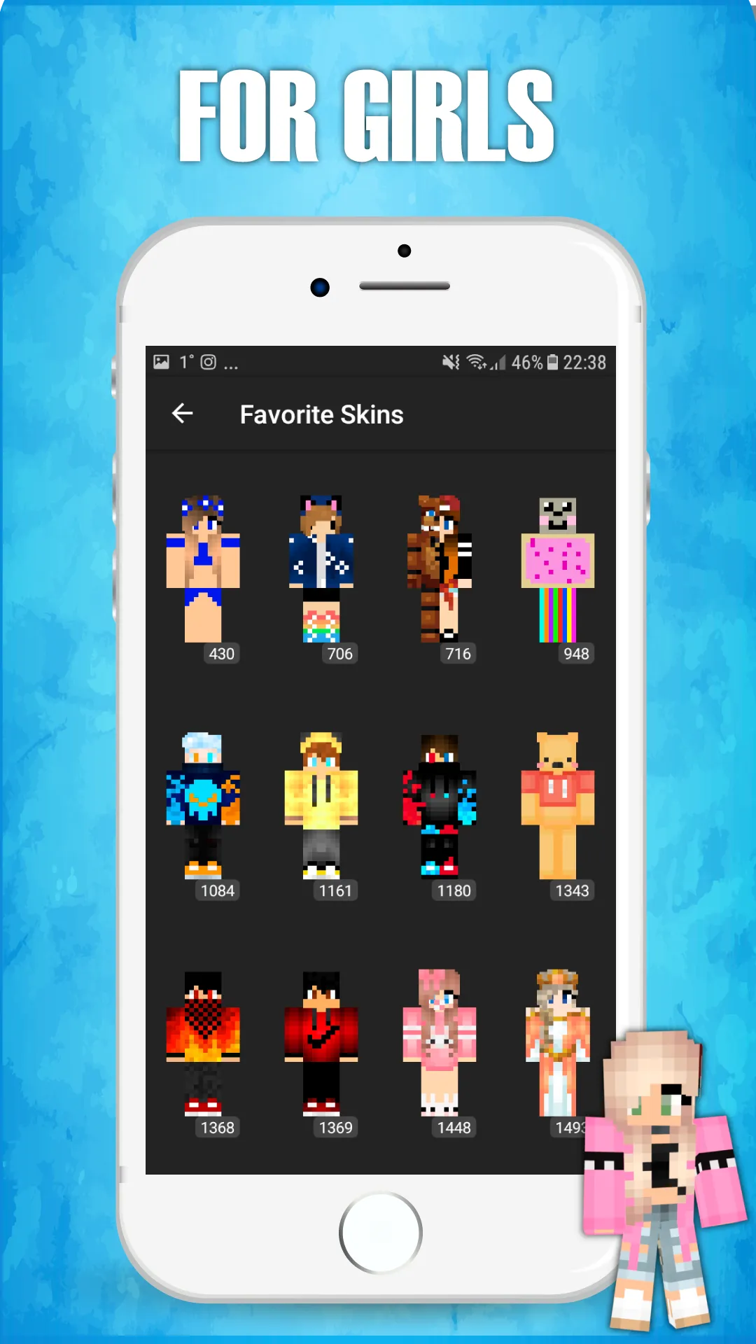 Skins for Minecraft PE | Indus Appstore | Screenshot