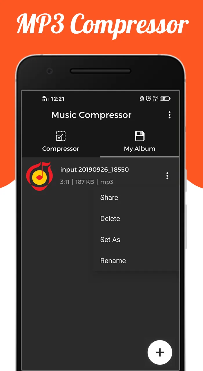 Audio : MP3 Compressor | Indus Appstore | Screenshot