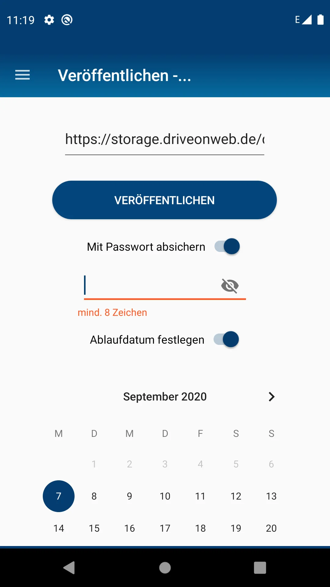 DriveOnWeb - Cloudspeicher | Indus Appstore | Screenshot