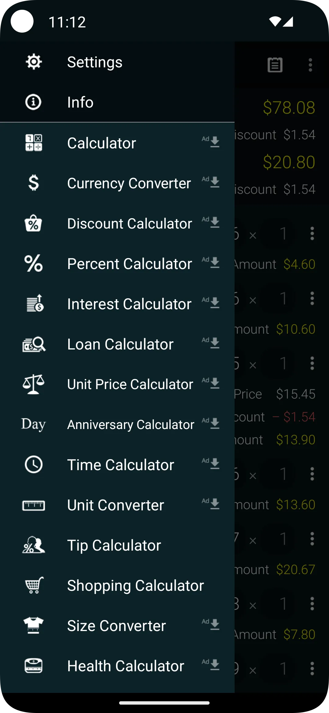 Shopping Calculator | Indus Appstore | Screenshot