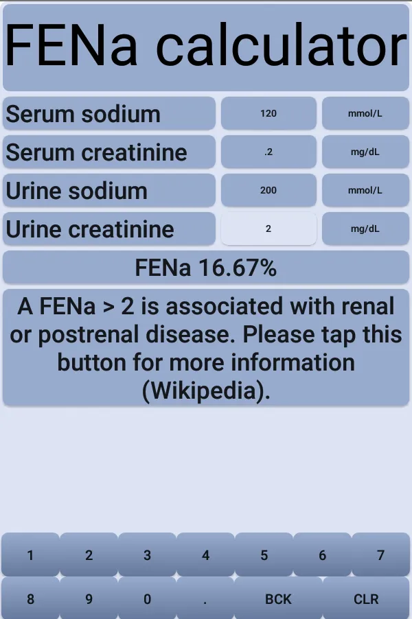 FENa - Fractional Excretion of | Indus Appstore | Screenshot