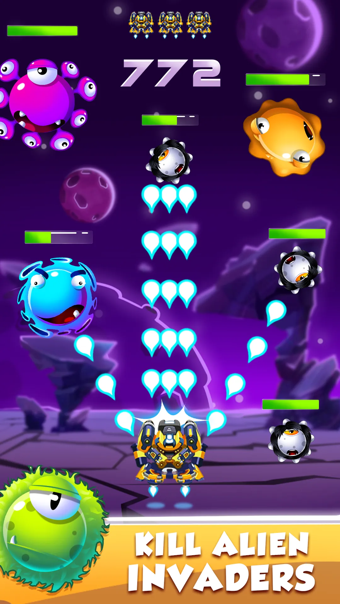 Droid O - Space Shooter Games | Indus Appstore | Screenshot