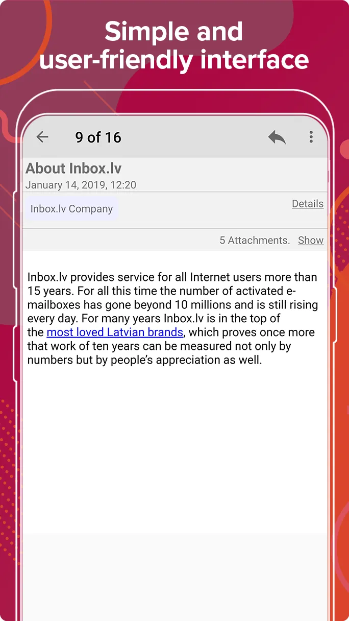 Inbox.lv | Indus Appstore | Screenshot