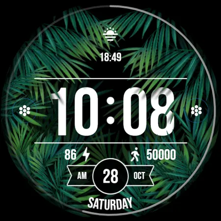 Go Green Watch Face 017 | Indus Appstore | Screenshot